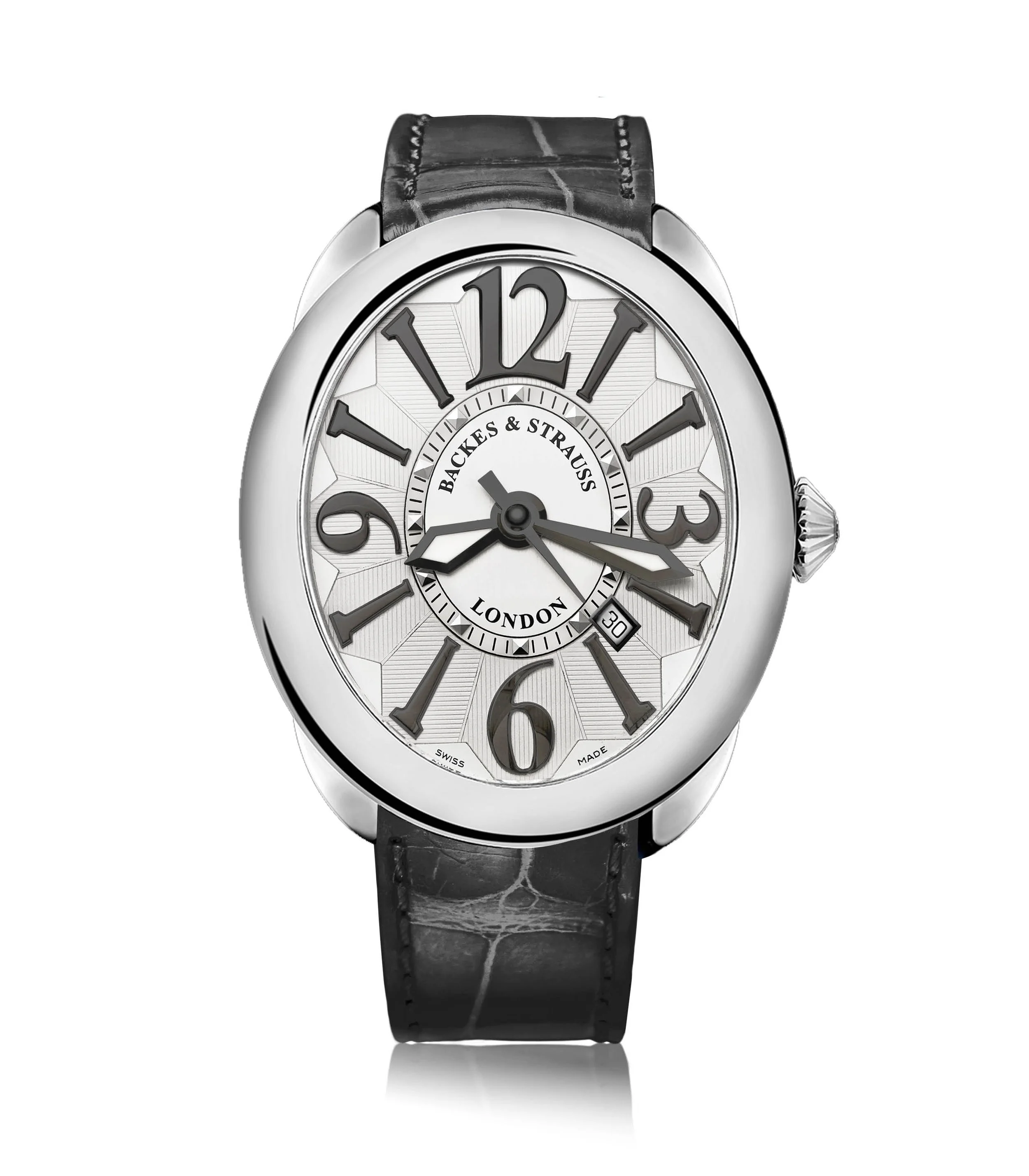 Regent 4047 Steel Luxury Watch – 40×47 mm Oval Case with Ideal-Cut